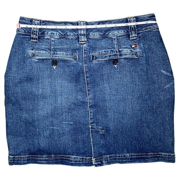 Tommy Hilfiger Denim Skirt - Size 00 Petite - Wardrobe Staple - Picture 4 of 12